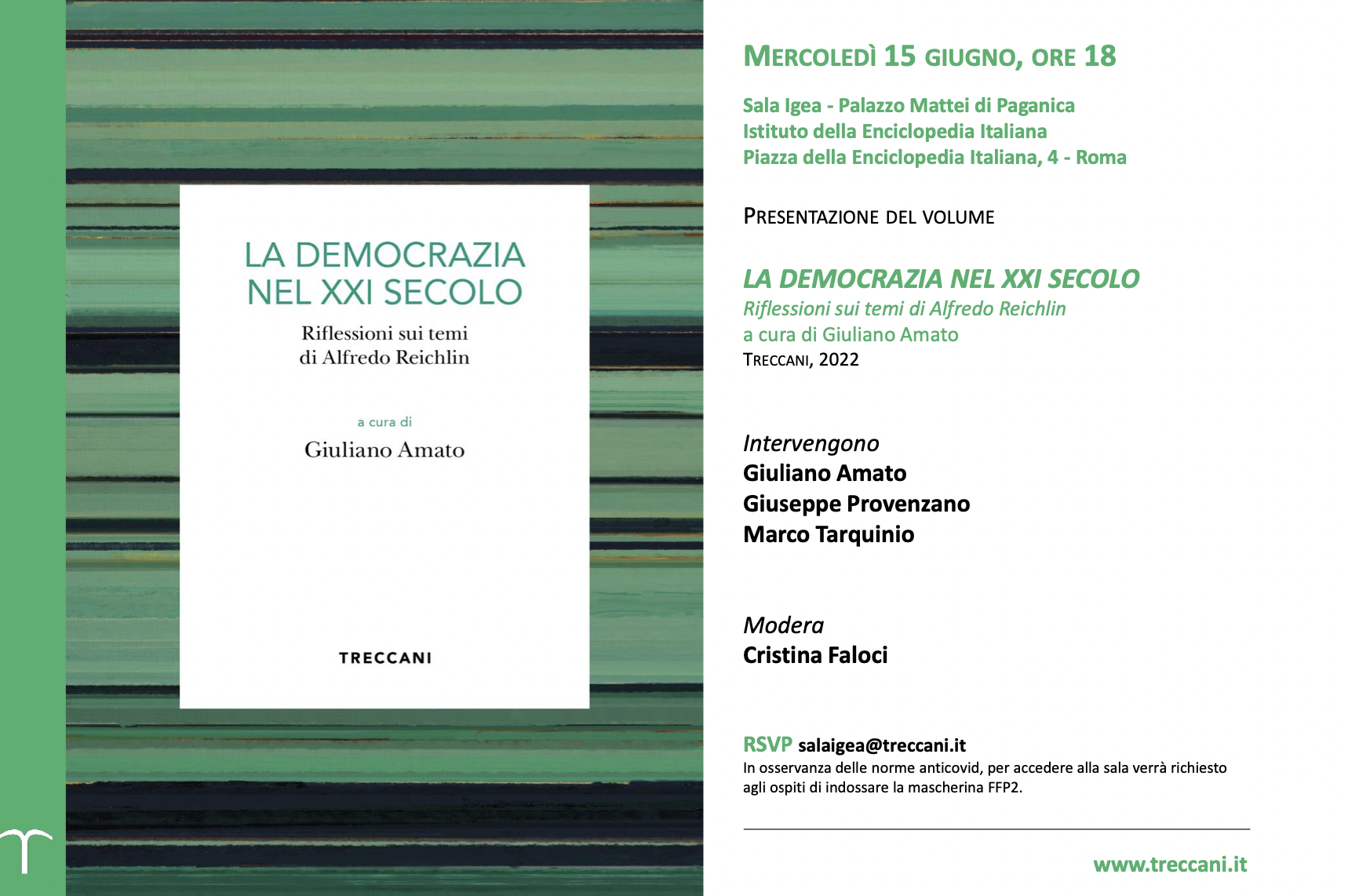 Presentazione del volume: "La democrazia nel XXI secolo"